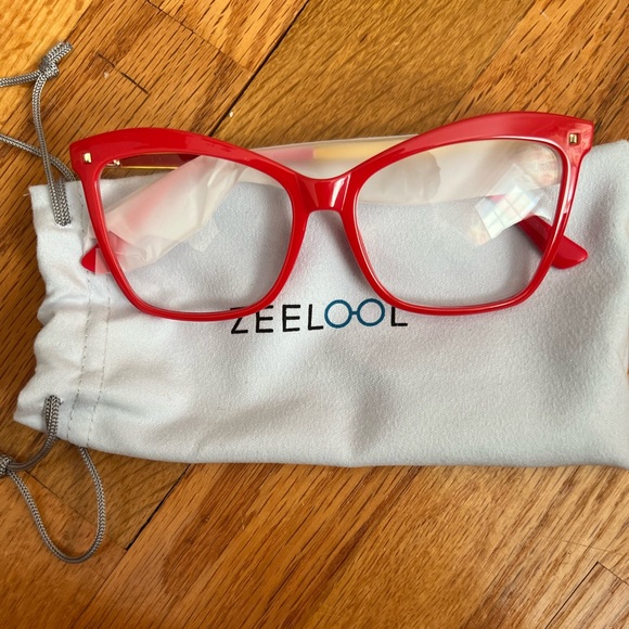 New. Zeelool Glasses-Isaebella. Non prescription. Red - Picture 1 of 1